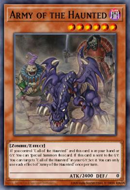 Army of the Haunted Yu-Gi-Oh card