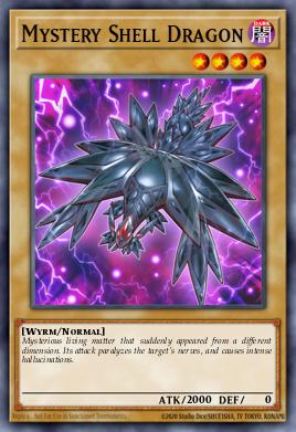 Mystery Shell Dragon Yu-Gi-Oh card