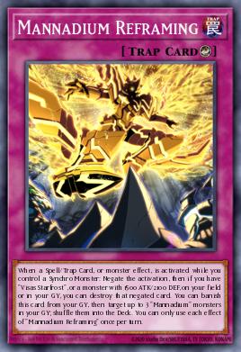 Mannadium Reframing Yu-Gi-Oh card