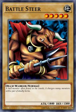 Battle Steer Yu-Gi-Oh card