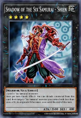 Shadow of the Six Samurai - Shien Yu-Gi-Oh card