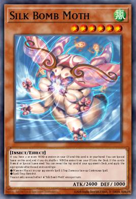 Silk Bomb Moth Yu-Gi-Oh card