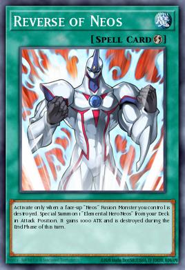 Reverse of Neos Yu-Gi-Oh card