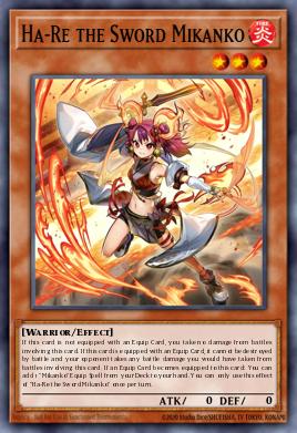 Ha-Re the Sword Mikanko Yu-Gi-Oh card