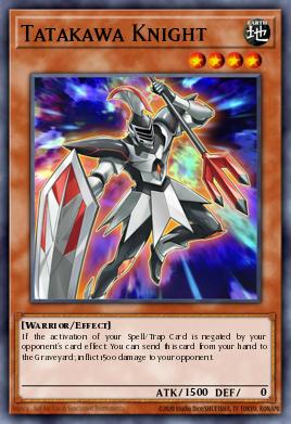 Tatakawa Knight Yu-Gi-Oh card