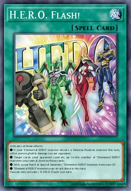H.E.R.O. Flash! Yu-Gi-Oh card