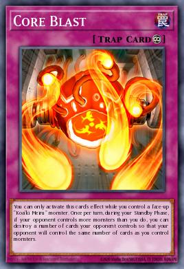 Core Blast Yu-Gi-Oh card