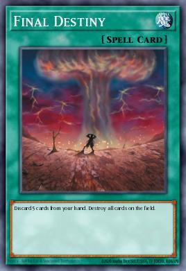 Final Destiny Yu-Gi-Oh card