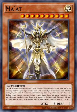 Ma'at Yu-Gi-Oh card