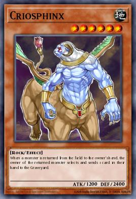 Criosphinx Yu-Gi-Oh card