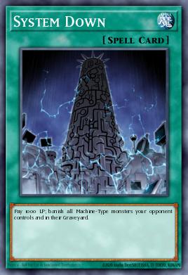 System Down Yu-Gi-Oh card