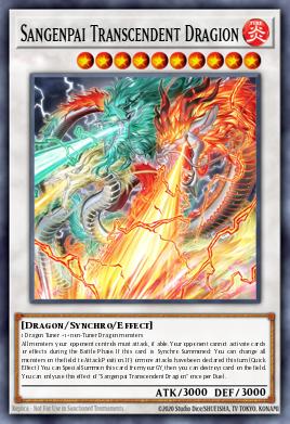 Sangenpai Transcendent Dragion Yu-Gi-Oh card