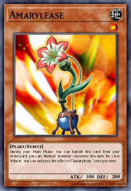 Amarylease Yu-Gi-Oh card