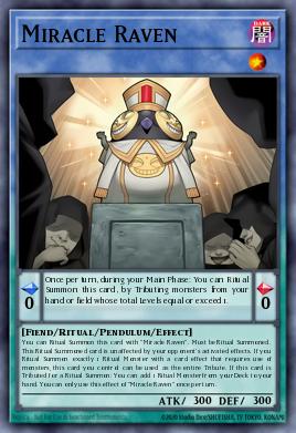 Miracle Raven Yu-Gi-Oh card