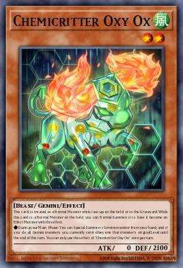 Chemicritter Oxy Ox Yu-Gi-Oh card