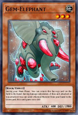 Gem-Elephant Yu-Gi-Oh card
