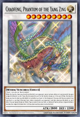 Chaofeng, Phantom of the Yang Zing Yu-Gi-Oh card
