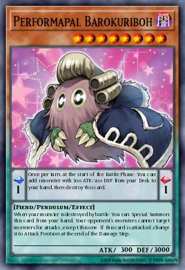 Performapal Barokuriboh Yu-Gi-Oh card