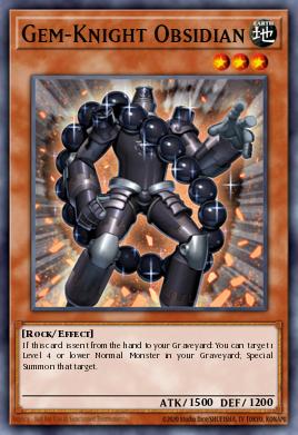 Gem-Knight Obsidian Yu-Gi-Oh card