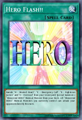 Hero Flash!! Yu-Gi-Oh card