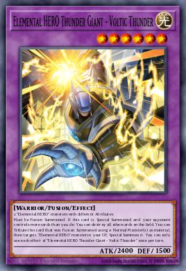 Elemental HERO Thunder Giant - Voltic Thunder Yu-Gi-Oh card