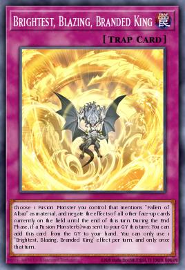 Brightest, Blazing, Branded King Yu-Gi-Oh card