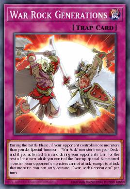 War Rock Generations Yu-Gi-Oh card