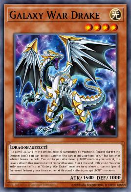 Galaxy War Drake Yu-Gi-Oh card