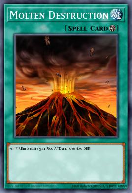Molten Destruction Yu-Gi-Oh card
