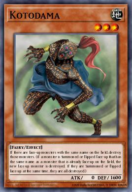 Kotodama Yu-Gi-Oh card