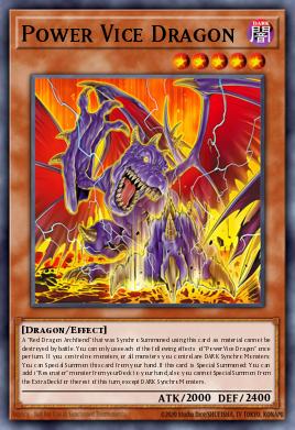 Power Vice Dragon Yu-Gi-Oh card