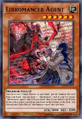 Libromancer Agent Yu-Gi-Oh card