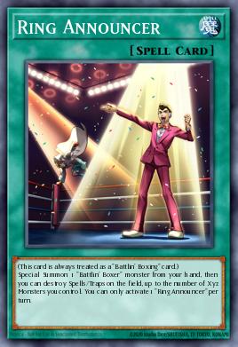 Ring Announcer Yu-Gi-Oh card