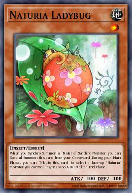 Naturia Ladybug Yu-Gi-Oh card