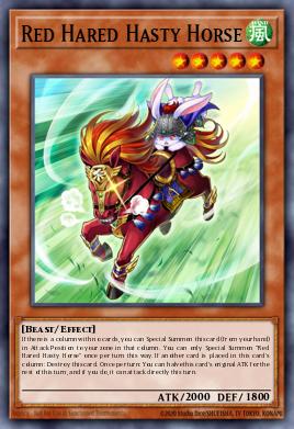 Red Hared Hasty Horse Yu-Gi-Oh card