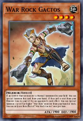 War Rock Gactos Yu-Gi-Oh card