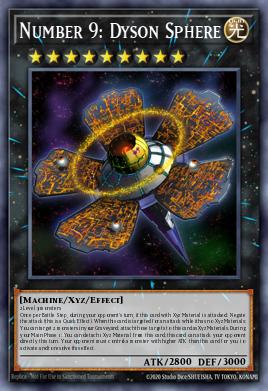 Number 9: Dyson Sphere Yu-Gi-Oh card