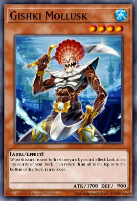 Gishki Mollusk Yu-Gi-Oh card