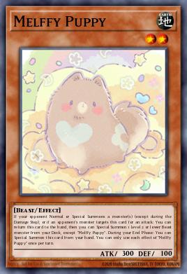 Melffy Puppy Yu-Gi-Oh card