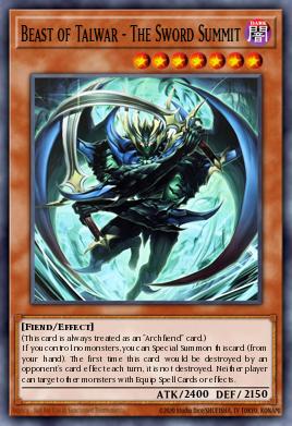Beast of Talwar - The Sword Summit Yu-Gi-Oh card