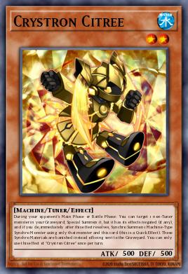 Crystron Citree Yu-Gi-Oh card