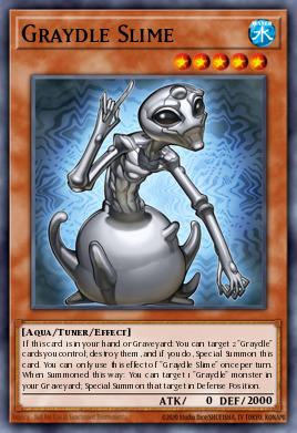 Graydle Slime Yu-Gi-Oh card