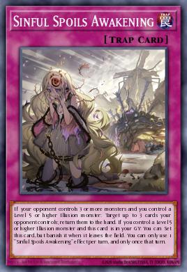 Sinful Spoils Awakening Yu-Gi-Oh card