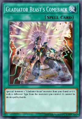 Gladiator Beast's Comeback Yu-Gi-Oh card