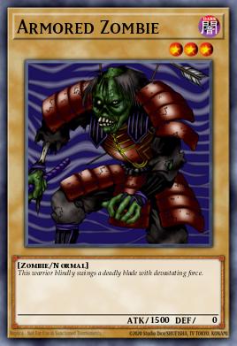 Armored Zombie Yu-Gi-Oh card