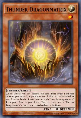 Thunder Dragonmatrix Yu-Gi-Oh card