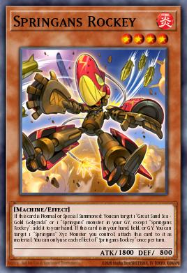 Springans Rockey Yu-Gi-Oh card