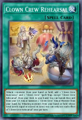 Clown Crew Rehearsal Yu-Gi-Oh card