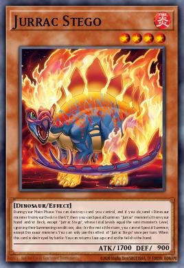 Jurrac Stego Yu-Gi-Oh card