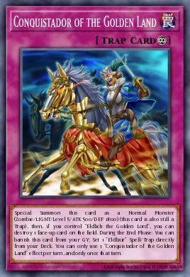 Conquistador of the Golden Land Yu-Gi-Oh card